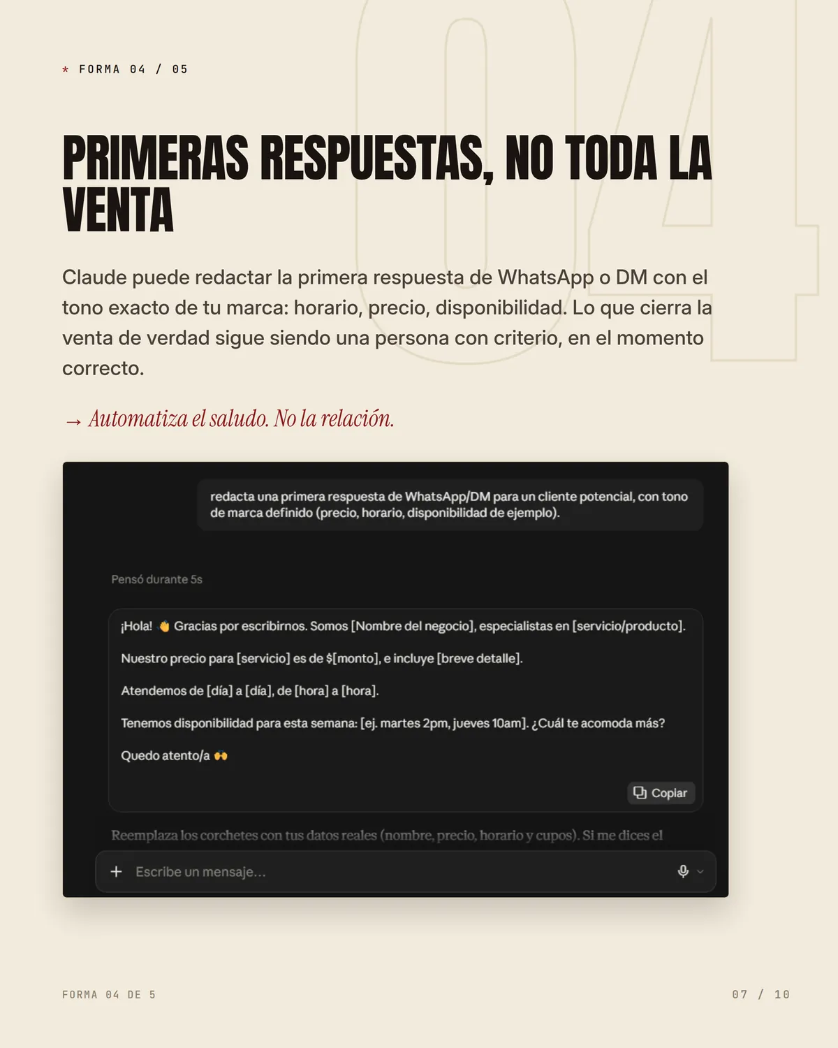 Sigues haciendo esto a mano en marketing — pieza 7